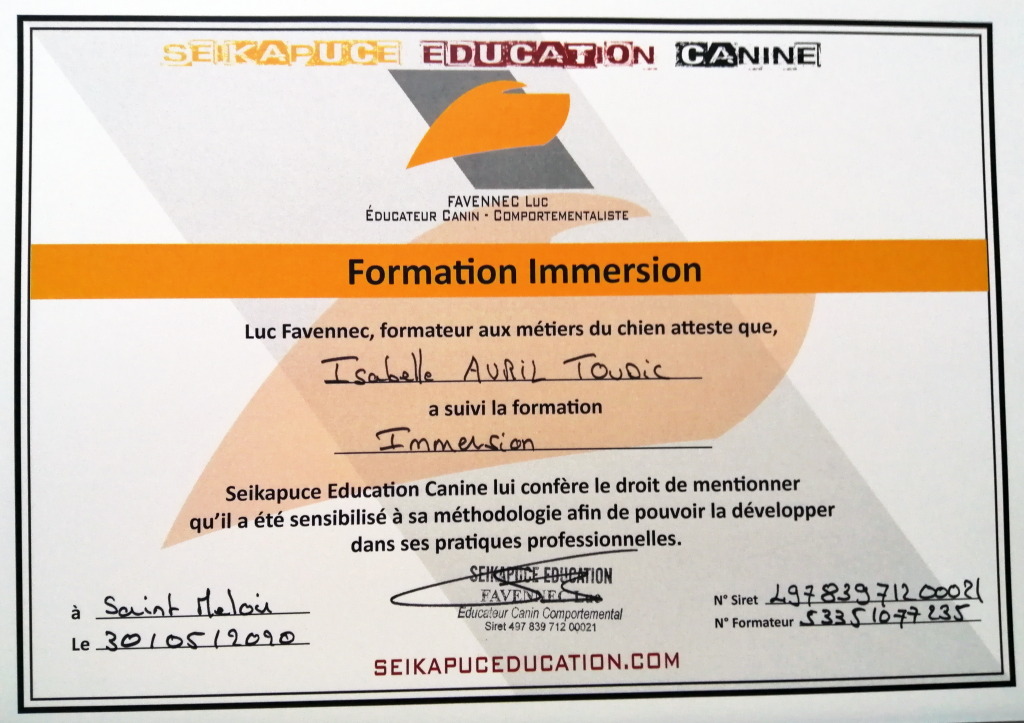 formation d'éducateur canin bretagne